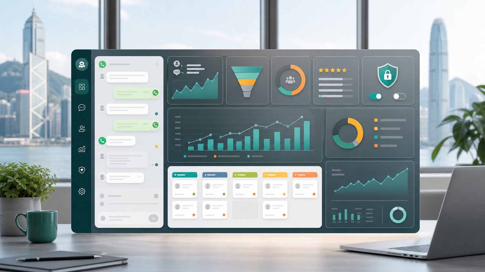 AI Chatbot 成效分析 Dashboard：香港中小企點樣量度 WhatsApp、CRM 同轉化